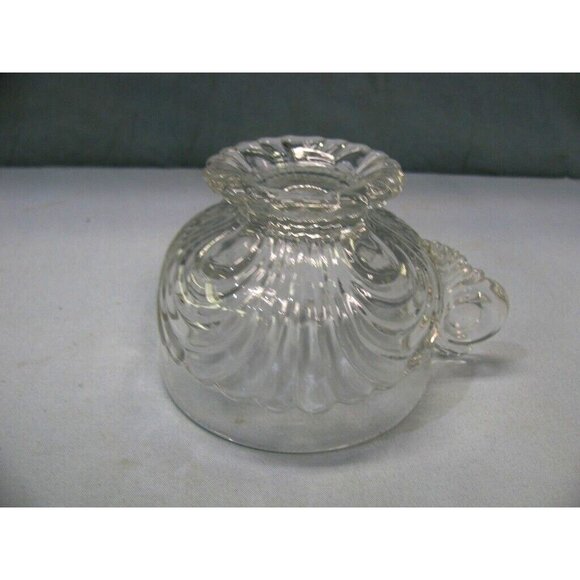 6 Vintage Cambridge Caprice Crystal Clear Glass Cup & Saucer Set - Picture 7 of 7